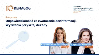 Konferencja Demagoga: odpowiedzialność za zwalczanie dezinformacji. Wyzwania przyszłej dekady