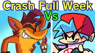 Friday Night Funkin' VS Crash Bandicoot FULL WEEK + Cutscenes (FNF Mod/Hard) (Friday Night Wumpin)