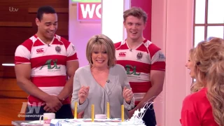 Ruth Gets Carried Away By a Rugby Team | Loose Women