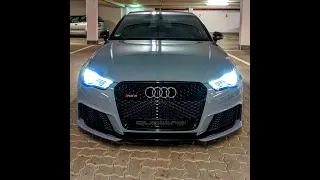 Audi RS3 8V originaler Sport Klappenauspuff Sound - Pops & Bangs - originale Schubabschaltung