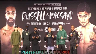 GARY RUSELL VS. MARK MAGSAYO FACE OFF & PRESS CON FOR THIER FIGHT