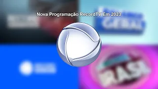 Nova Programação Da RecordTV Em 2023 (SIMULAÇÂO)