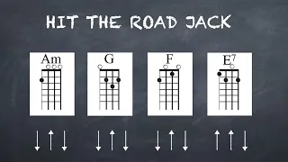 Hit The Road Jack, an easy ukulele song for beginners (tutorial)