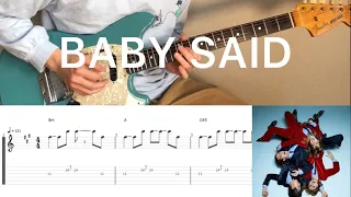 Måneskin - BABY SAID (guitar cover with tabs & chords)
