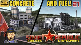CONCRETE AND FUEL REFINERY SETUP! - Workers and Resources Realistic Gameplay - 21