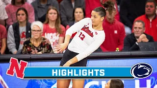 Nebraska at Penn State | Highlights | Big Ten Volleyball | Nov. 3, 2023