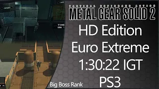 MGS2: HD Edition | PS3 | European Extreme | Any% | Big Boss Rank | 1:30:22 IGT