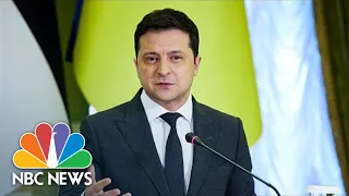 Watch Ukraine's Zelenskyy Call On Allies To Impose Sanctions On Russia