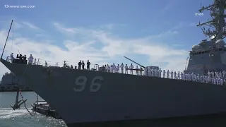 Homecoming for USS Cole and USS Bainbridge