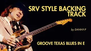 SRV Style Groove Texas Blues Backing Track in E