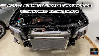 Honda Element Update With Hybrid Racing V2 Shift Cable Bushings and Retainer Clips installation.