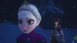 Kingdom Hearts 3 - Sora Meeting Queen Elsa (Frozen)