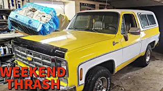 Can I ENGINE SWAP a K5 Blazer in a Weekend for CHEAP?