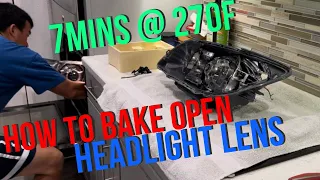 How to Bake Open Headlights | Headlight Retrofit Open Housings