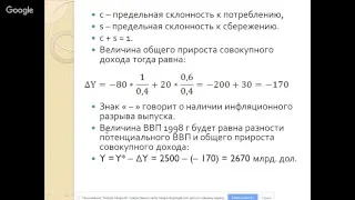 «Особенности преподавания темы «Закономерности денежного обращения. Денежная масса. Инфляция»