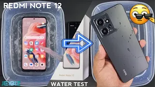 Redmi Note 12 Water Test 💦💧| iP53 Test Of Redmi Note 12