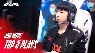 LPL Top 5 Plays | JDG Hope No Hope for TES | 2022 Summer Split Week 1