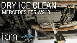 Dry Ice Cleaning Mercedes Benz E55 AMG W210 DRY ICE AUTO, California
