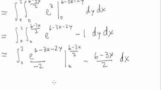 Math 234  -  12.5 Example 1  -  Triple Integral Over a Type 1 Region