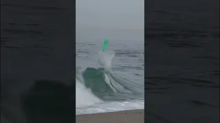 Surfer gets BLASTED in the Shorebreak !!!