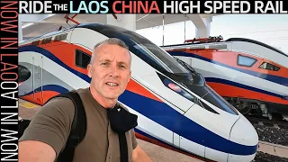 Ride the Laos China Rail - Vientiane to LuangPrabang 老中铁路 | Now in Lao