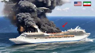 Shock the World! Today an Iranian cruise ship carrying 5,600 troops was sunk by the US