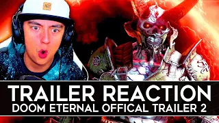 DOOM Eternal Official Trailer 2 REACTION! - Story & Gameplay