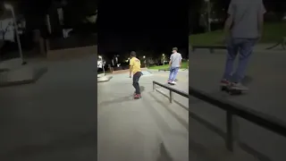 Trying to find a line at a busy skatepark