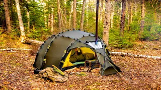 HOT TENT CAMPING SOLO OVERNIGHTER