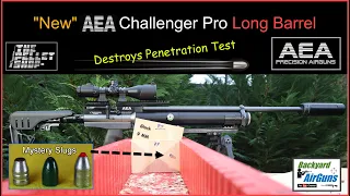 AEA Challenger PRO LB (Long Barrel) New Model Destroys  Penetration Test – Backyard AirGuns - EP21