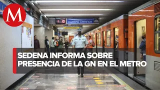 Hay 5 mil 940 elementos de la Guardia Nacional desplegados en el Metro de la CdMx: Sedena