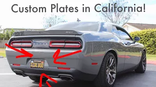 How to CUSTOMIZE your license plates in Cali! (Plate reveal)