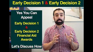Appealing Early Decision 1-Early Decision 2 Financial Aid Award Letters - More Grants & Scholarships