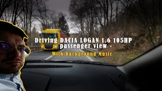 POV Dacia Logan 1.6 16V 105HP (Passenger View,  Backgound Music) | Oituz, Romania