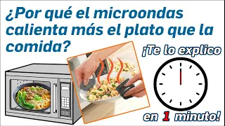 77.- ¿Por qué el microondas calienta más el plato que la comida? - ¡Te lo Explico en Un Minuto!