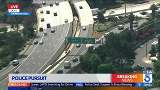 High-Speed LAPD Pursuit Ends in San Fernando Valley