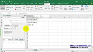 How to replace blank space with nothing/ underscore/ dash/ comma in Excel