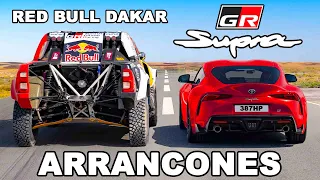 Camioneta Pick-up de Rally Dakar vs GR Supra: ARRANCONES