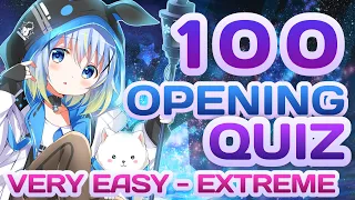 Guess The Anime Opening (Very Easy - Extreme) (100 Openings)