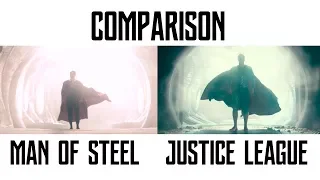 Comparison «Kal-El in Scout Ship» 'Man of Steel' & 'Justice League'