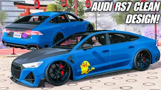 Making Audi RS7 Clean Realistic Design Tutorial | Car Parking Multiplayer