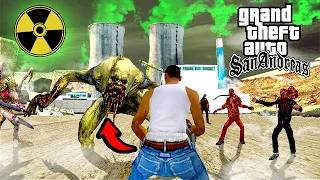 GTA San Andreas - LA INVASIÓN ZOMBIE 🧟‍♂🧪 de la Central Nuclear!