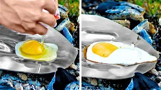 Trucos brillantes de comida al acampar || Ideas listas para cocinar al aire libre