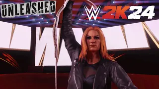 SURPRISE OPPONENT / World Title Match v Becky Lynch / WWE 2K24 MyRise Unleashed Walkthrough #70
