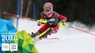 Slalom - Aline Danioth (SUI) wins Ladies' gold | Lillehammer 2016 Youth Olympic Games