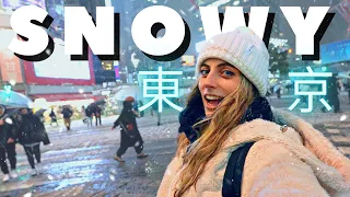 What TOKYO looks like when it SNOWS  ❄️