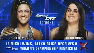 FULL MATCH - Bayley vs. Nikki Cross: SmackDown LIVE, June 25, 2019