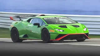 Lamborghini Huracán STO in action on track: Exhaust Sound, Accelerations & Downshifts!