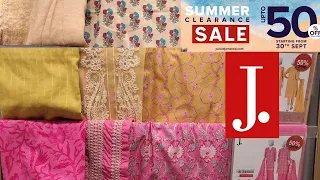 J. Junaid Jamshed Flat 50%OFF Summer clearance Sale ll j. Sale Unstiched