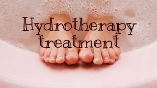 Hydrotherapy treatment ( Hot foot bath ) by Jenny C. Acolicol